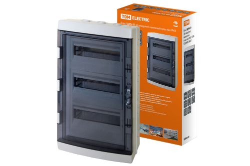 Бокс ЩРН-П-36 модулей навесной пластик IP65 TDM  0908-0007