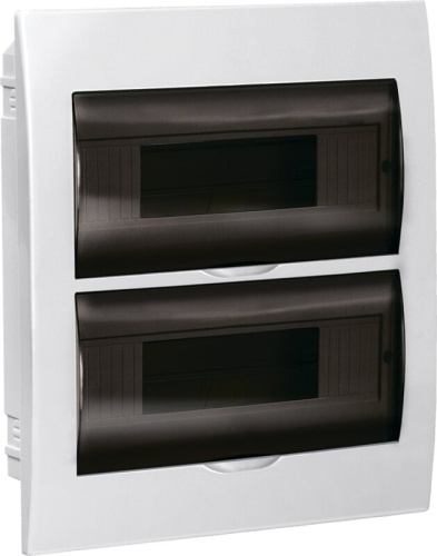 Корпус пластиковый ЩРВ-П-24 черная прозрачная дверь IP41 GENERICA