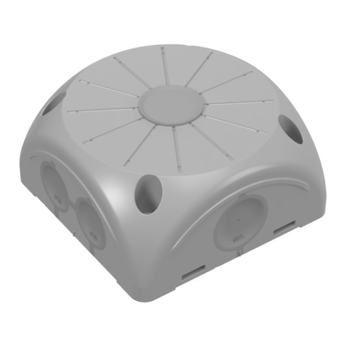 Коробка распределительная 60-0505 для видеокамер двухкомпонентная с мембранами безгалогенная (HF) се