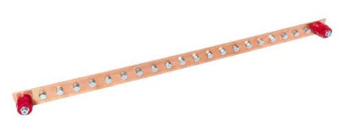 Главная заземляющая шина с изоляторами на 20 подключений ГЗШ-20 Сu EKF