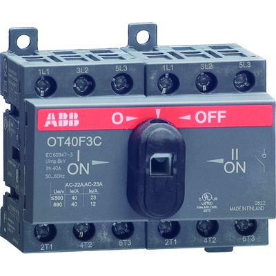 ABB OT25F3С Выключатель-разъединитель реверсивный 3Р25А с ручкой управления