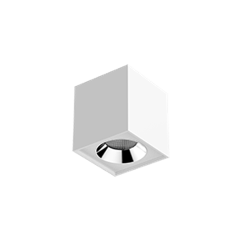 Светильник LED "ВАРТОН" DL-02 Cube накладной 100*110 12W 4000K 35° RAL9010 белый матовый