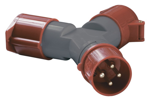 Адаптер двухлучевой ССИ-1012-214 3Р+РЕ 16А 380-415В IP44 ИЭК