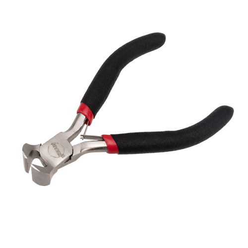 Кусачки торцевые мини 100мм никелированные, авторазжим, обливные рукоятки REXANT 