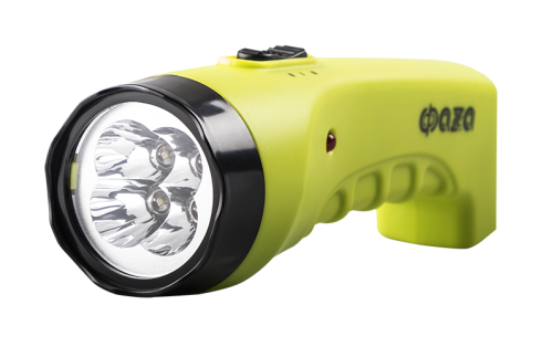 Фонарь классический Ручной LED AccuF2 L04 зеленый аккумуляторный