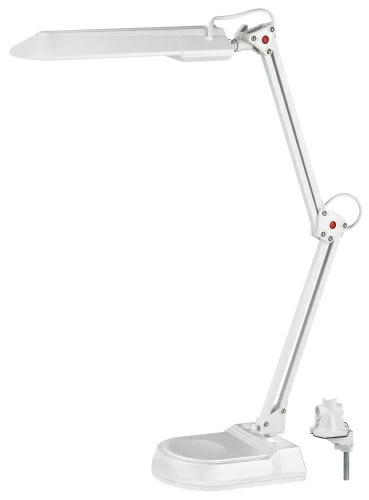 Светильник настольный ЭРА NL-202-G23-11W-W белый на струбцине/подставка
