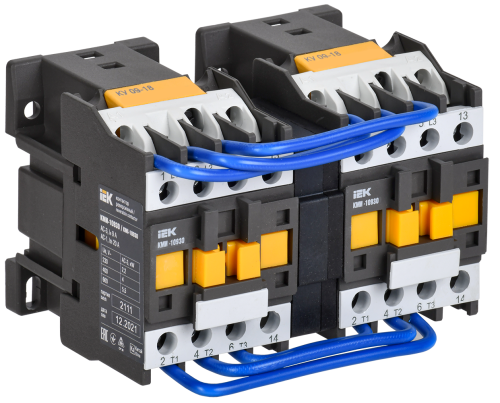 Контактор КМИ-10930 реверс 9А 400В/АС3 2NO IEK
