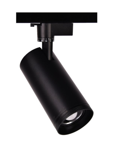 Светильник трековый светодиодный PTR  0728 ZOOM 28w 4000K 15-60° BL (чёрный) IP40 Jazzway