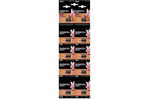 Элемент питания Duracell 5011646 АAA  LR03-2BL BASIC 2*10 мизинч. алкалиновые