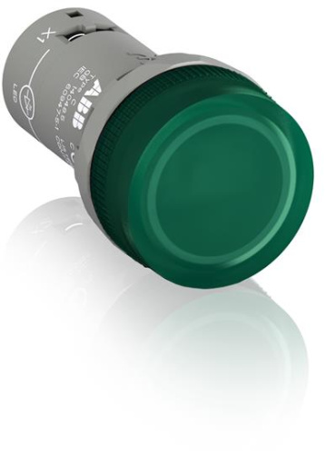 Лампа CL2-502G зеленый со встроенным светодиодом 24В AC/DC