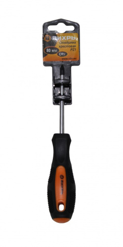 Отвертка крестовая PZ1, 80 мм Вихрь 
