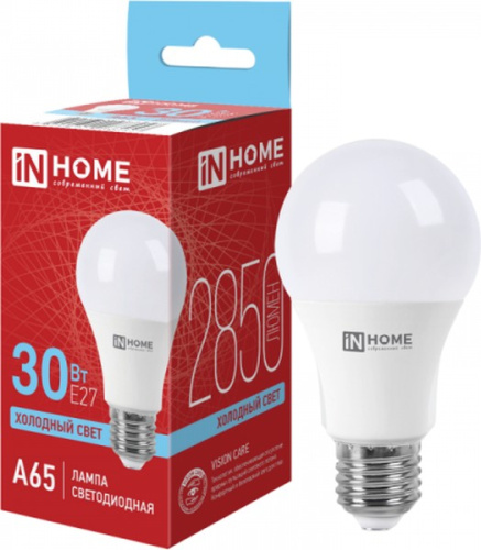 Лампа светодиодная LED-A65-VC 30Вт 230В Е27 6500К 2850Лм IN HOME
