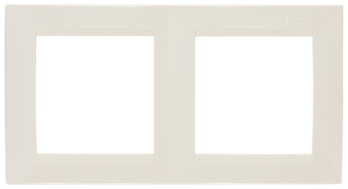 Рамка на 2 поста, слоновая кость Simon