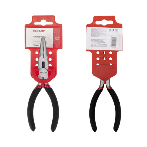 Тонкогубцы 160мм, обливные рукоятки REXANT 