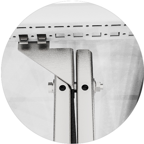 Комплект крепления для монтажных панелей "задняя стенка к задней стенке" RS52