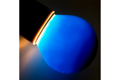 Лампа накаливания, диаметр 45мм, E27, 10Вт, синяя колба, 230В NEON-NIGHT