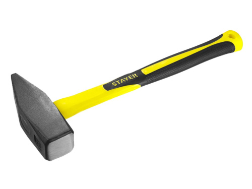 Молоток STAYER "PROFI" слесарный кованый с двухкомпонентной фиберглассовой ручкой, 0,5кг
