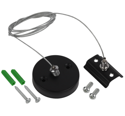 Подвес ЭРА TR-1PA-SW BK 1,5м для однофазного шинопровода черный