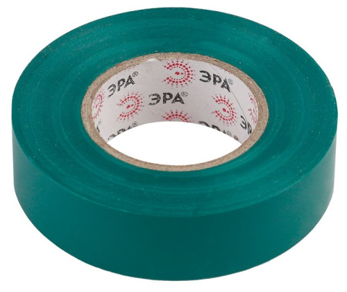Изолента ЭРА ET1920GREEN ПВХ 19мм х 20м зеленая