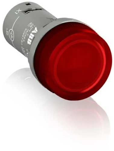 Лампа CL2-502R красный со встроенным светодиодом 24В AC/DC
