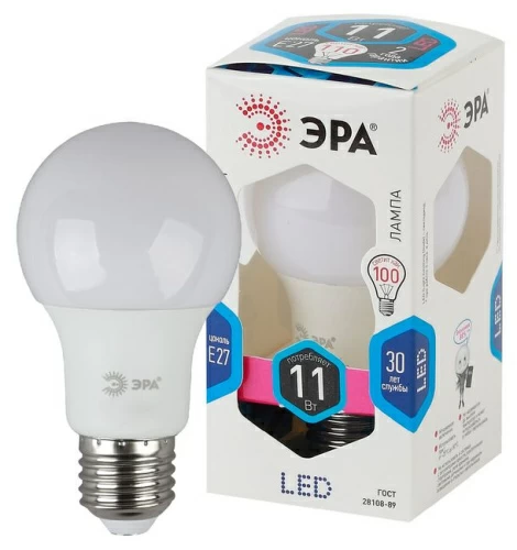 Лампа светодиодная  ЭРА LED smd A60-11Вт-840-E27
