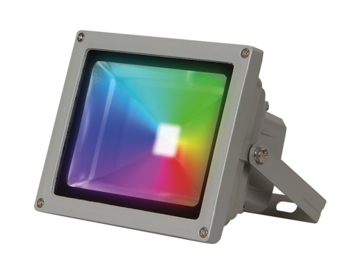 Прожектор светодиодный СДО PFL- 10W/ RGB-RC/GR    Прожектор светодиодный Jazzway