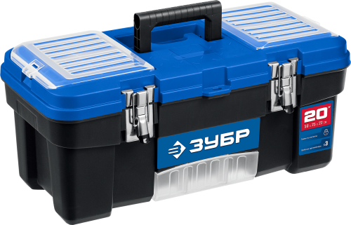 Пластиковый ящик для инструментов ЗУБР ДЕСНА-20, 508 x 256 x 225 мм, (20″)