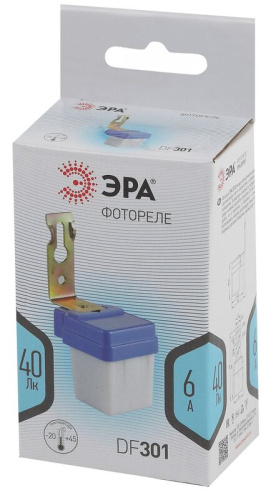 Фотореле DF 301 серый, макс. нагрузка 1300 ВА IP44 ЭРА
