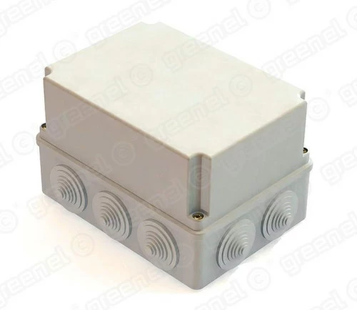 Коробка распаячная 190х140х120 IP44 для наружного монтажа цвет серый RAL 7035