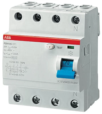 ABB Выкл.диф.тока 4мод. F204 A S-63/0,3