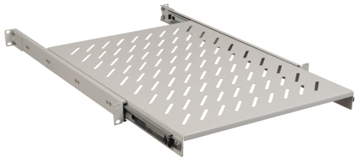 19" выдвижная полка глубиной 800 мм, серая ITK