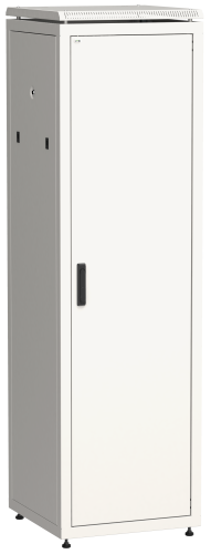 Шкаф сетевой 19" LINEA N 42U 600х800 мм металлическая передняя дверь серый ITK