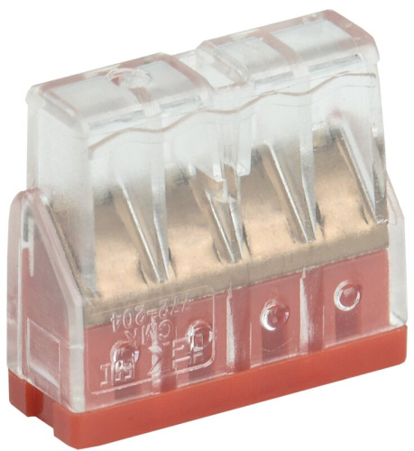 Строительно-монтажная клемма СМК 772-204 компактная (4шт/упак) IEK