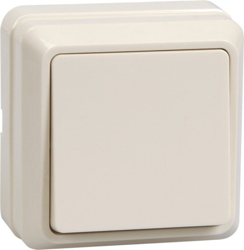 Выключатель 1-клавишный для открытой установки 10А ВС20-1-0-ОКм кремовый OKTAVA GENERICA