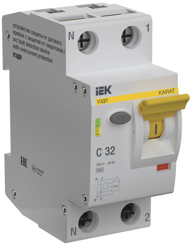 KARAT УЗДП c авт. выкл. 1P+N C 10A IEK