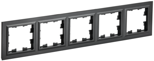 Рамка 5-местная РУ-5-БрЧ черный BRITE IEK