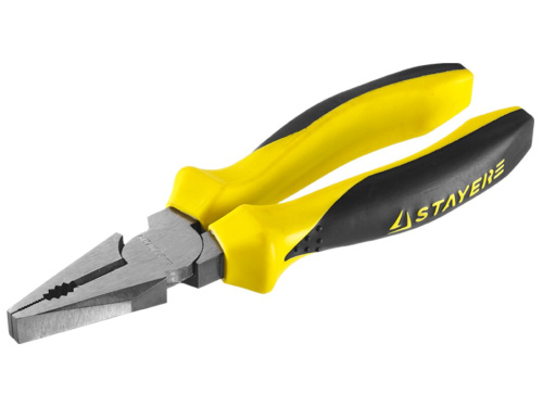 Плоскогубцы STAYER "PROTech" эксцентриковое расположение шарнира, , 180мм