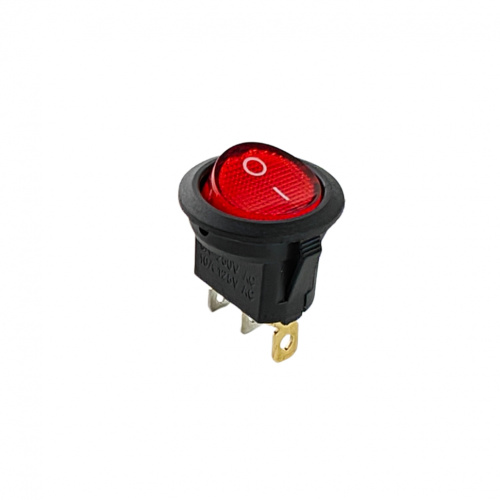 Выключатель круглый одноклавишный ? 20/22 мм (6,5А 250В)