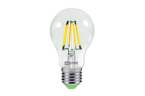 Лампа светодиодная LED-A60-PREMIUM 6Вт 230В Е27 3000К 540Лм прозрачная ASD