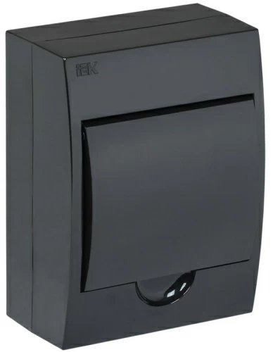 Корпус пластиковый ЩРН-П-6 IP41 черный KREPTA 3 IEK