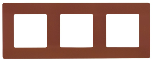 Рамка 3-местная какао ETIKA