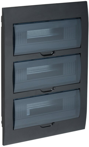 Корпус пластиковый ЩРВ-П-36 IP41 черный KREPTA 3 IEK