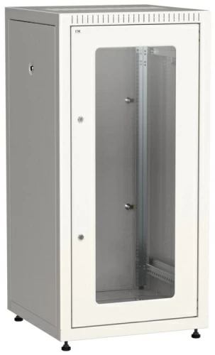 Шкаф LINEA E 24U 600х600мм двери 2шт стек. и метал. сер. ITK