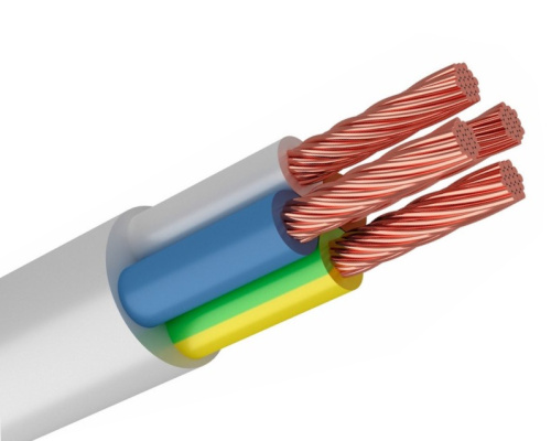 Провод ПВС 4х1 бел.