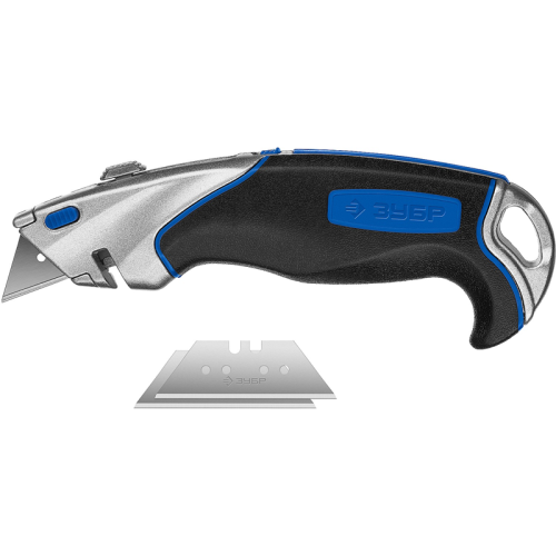 Нож ЗУБР "ЭКСПЕРТ" Профессионал лезвие тип А24, метал. корпус