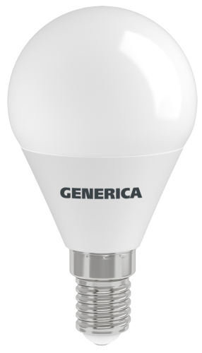 Лампа светодиодная G45 шар 10Вт 230В 6500К E14 GENERICA