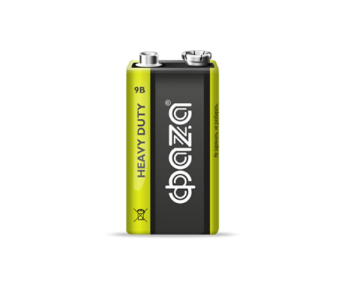Солевая батарейка 9V ФАZА  6F22 Heavy Duty  Shrink-1