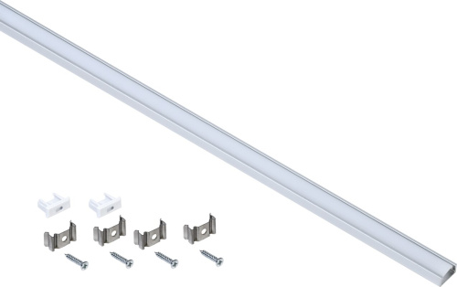 Профиль алюм. для LED ленты 1607 накл.прямоуг. 2м к-т опал IEK