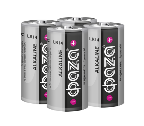Щелочная батарейка C ФАZА LR14 Alkaline Pack-4