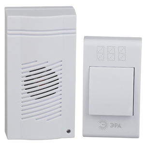 Звонок дверной ЭРА C51 беспроводной белый 32 мелодии в пакете